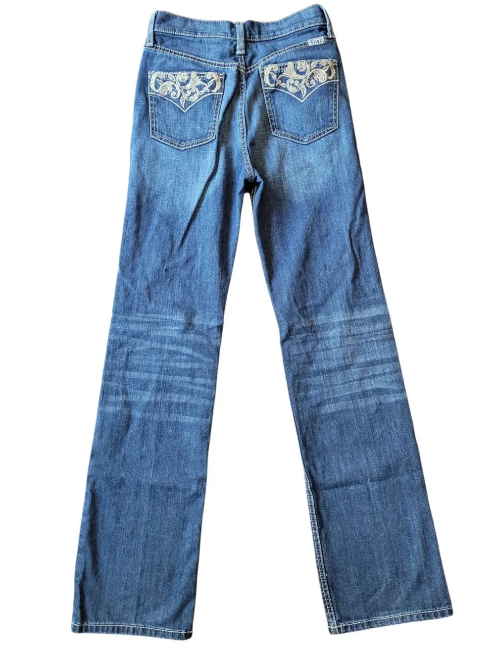 Cruel Denim Embroidered Pockets Boot Cut Medium Wash Jeans - Picture 3 of 11